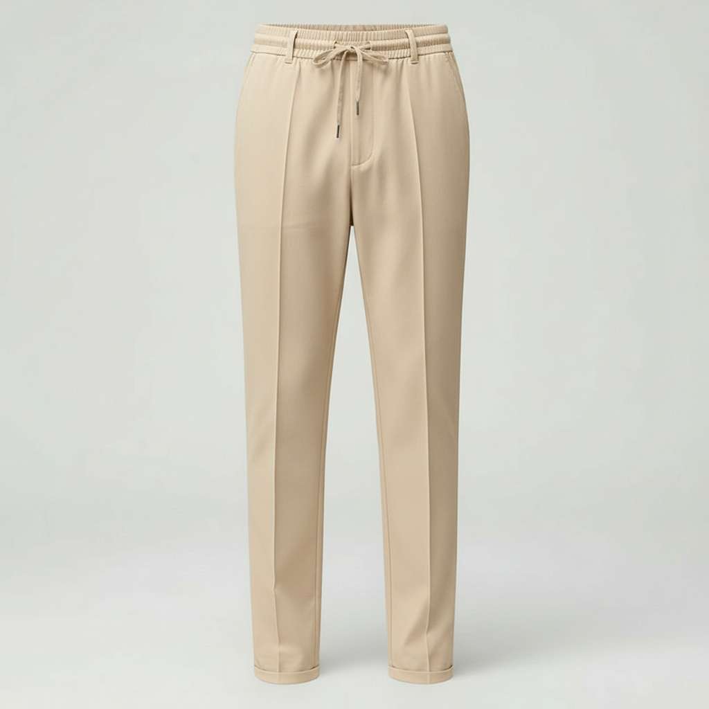 Image of Men's Drawstring Straight Leg Pants