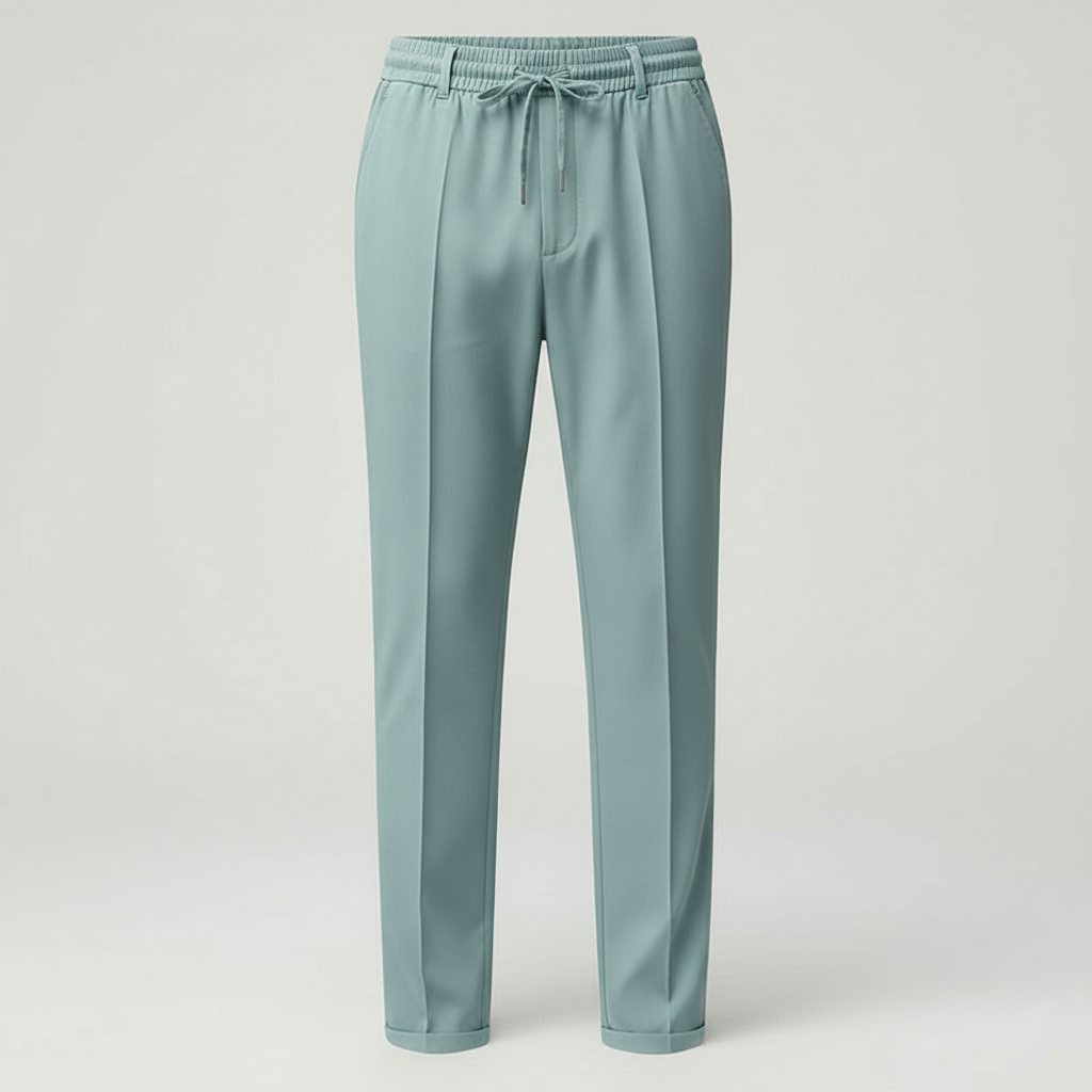 Image of Men's Drawstring Straight Leg Pants