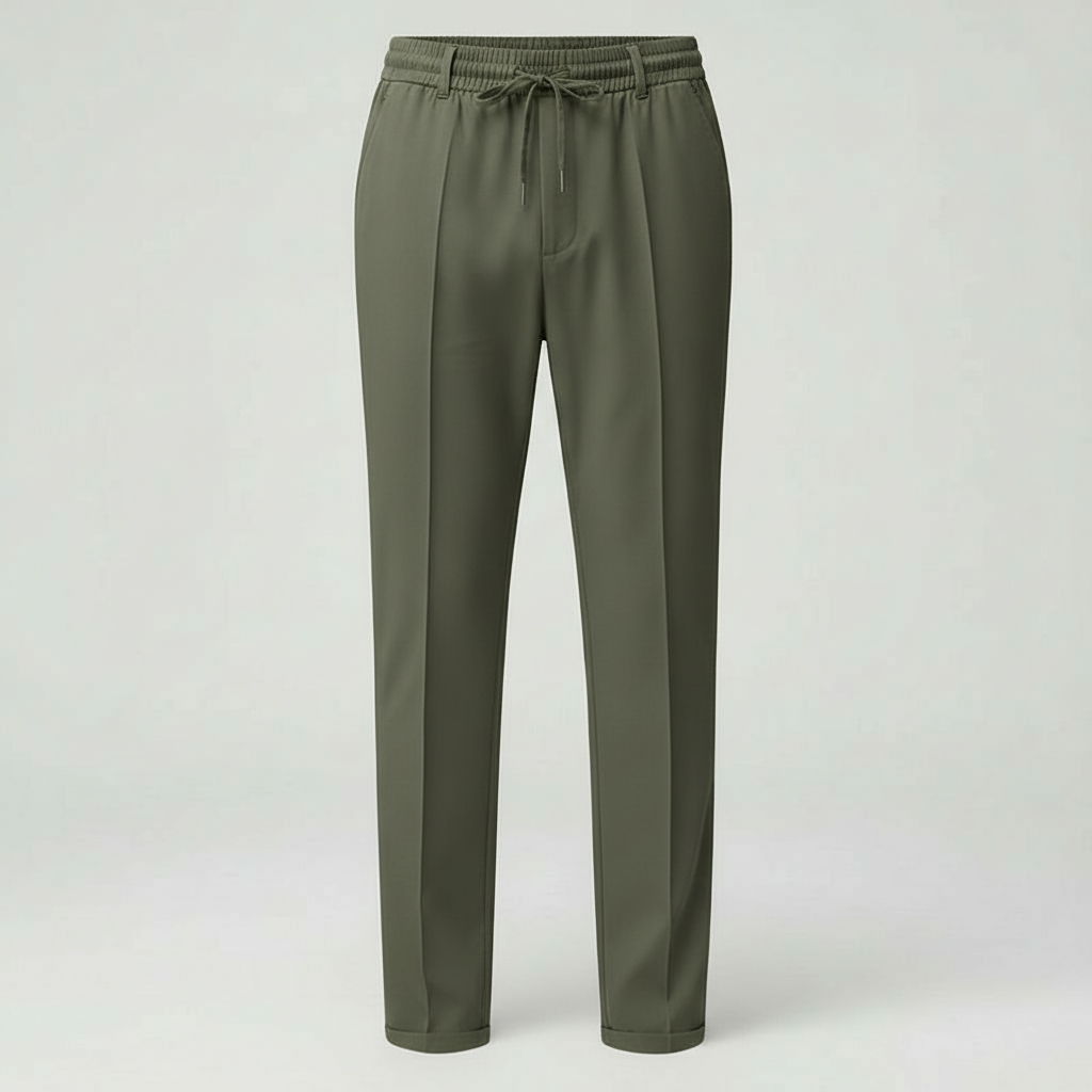 Image of Men's Drawstring Straight Leg Pants