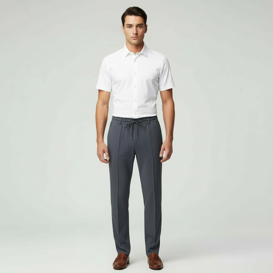 Image of Men's Drawstring Straight Leg Pants
