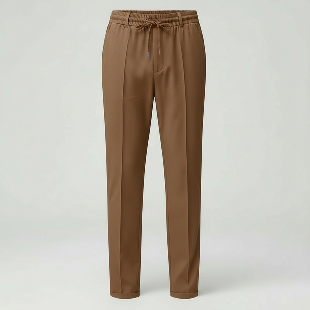 Image of Men's Drawstring Straight Leg Pants
