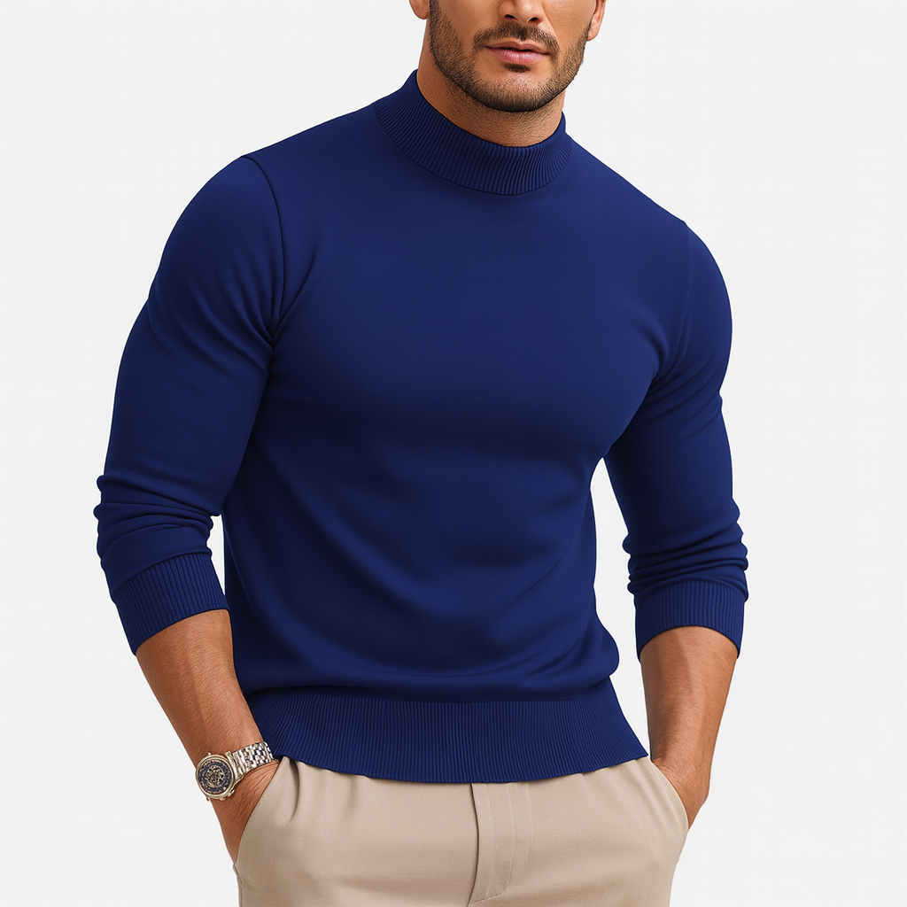 Image of Men's Fitted Turtleneck Sweater