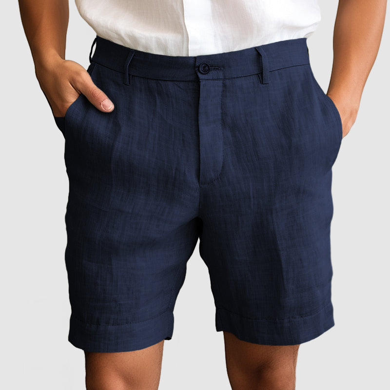 Image of Men's Flat Front Dress Shorts