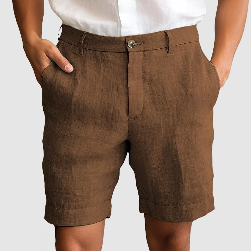 Image of Men's Flat Front Dress Shorts