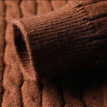 Image of Men's Full Zip Cable Knit Sweater