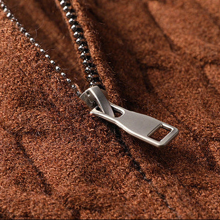 Image of Men's Full Zip Cable Knit Sweater