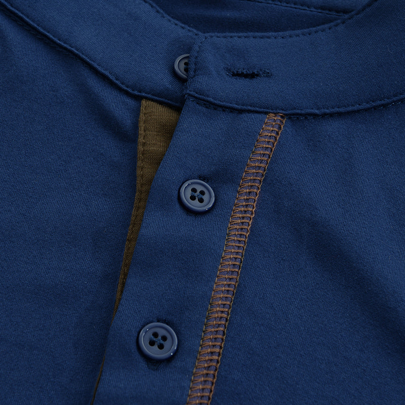 Image of Men's Henley Casual T-Shirt