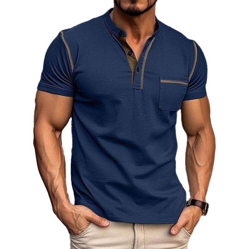 Image of Men's Henley Casual T-Shirt