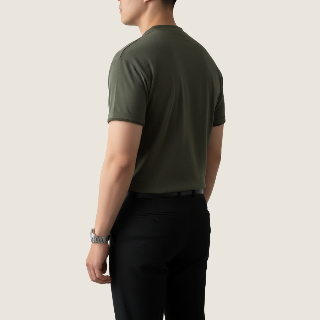 Image of Men's Henley Short Sleeve Top