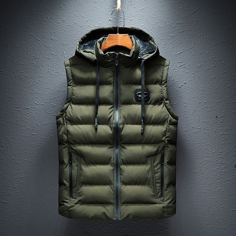 Image of Men's Hooded Puffer Vest