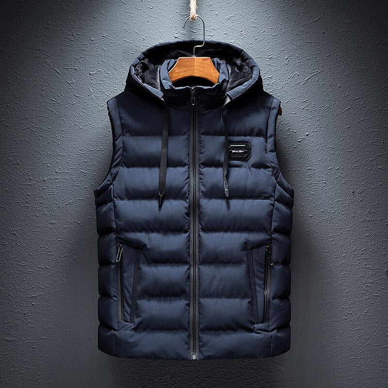 Image of Men's Hooded Puffer Vest