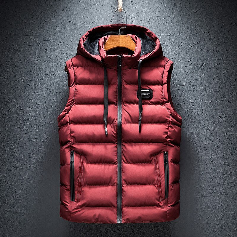 Image of Men's Hooded Puffer Vest