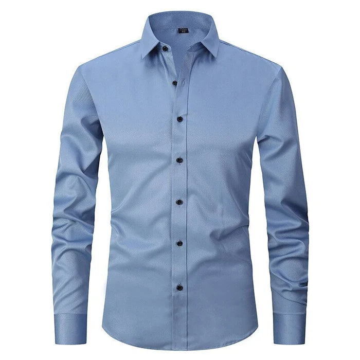 Image of Men's Long-Sleeve Button-Down Dress Shirt