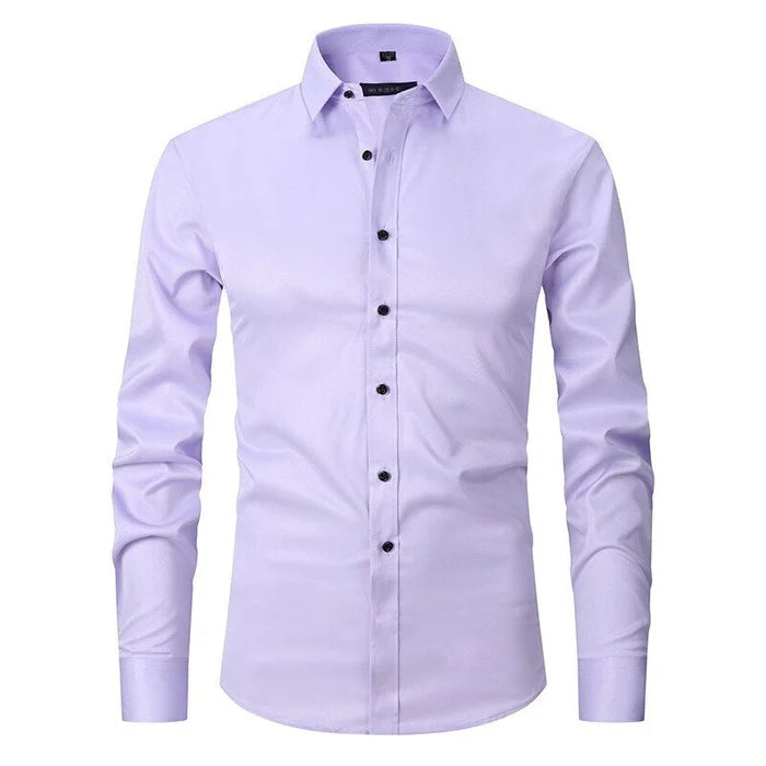 Image of Men's Long-Sleeve Button-Down Dress Shirt