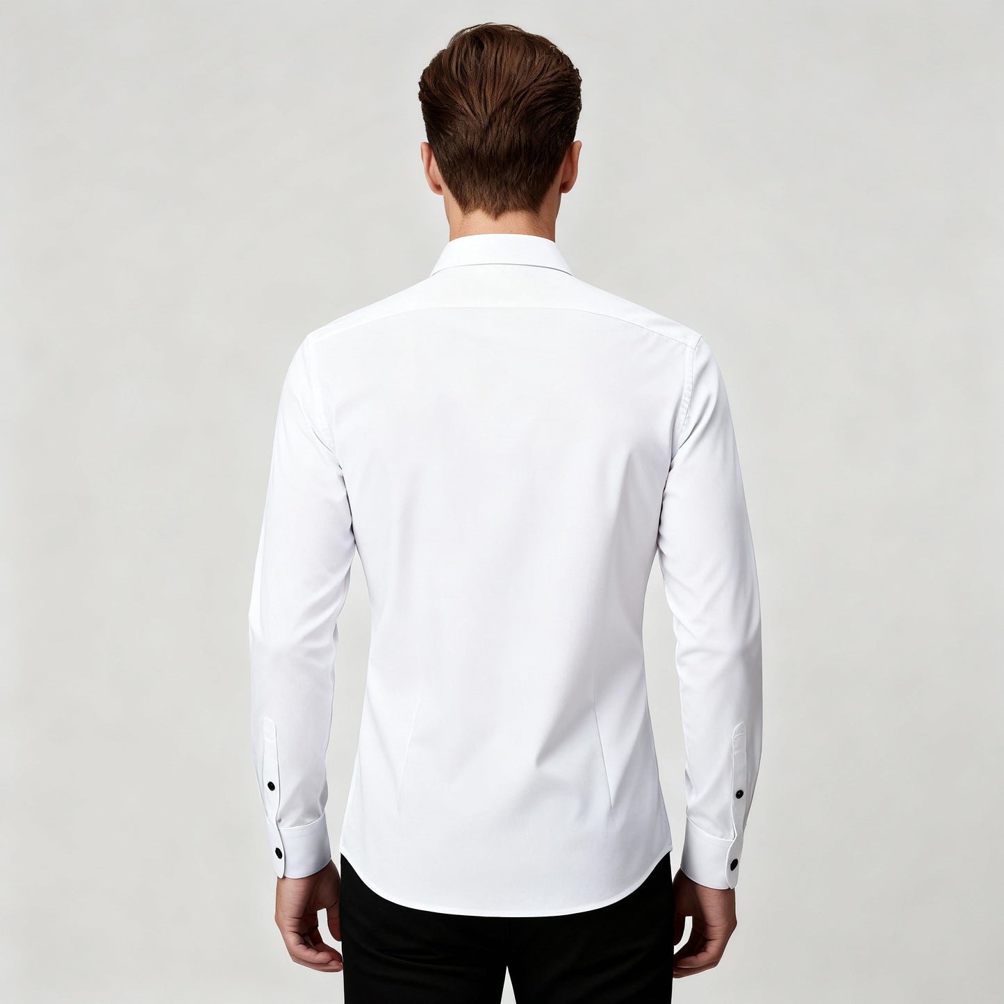 Image of Men's Long-Sleeve Button-Down Dress Shirt