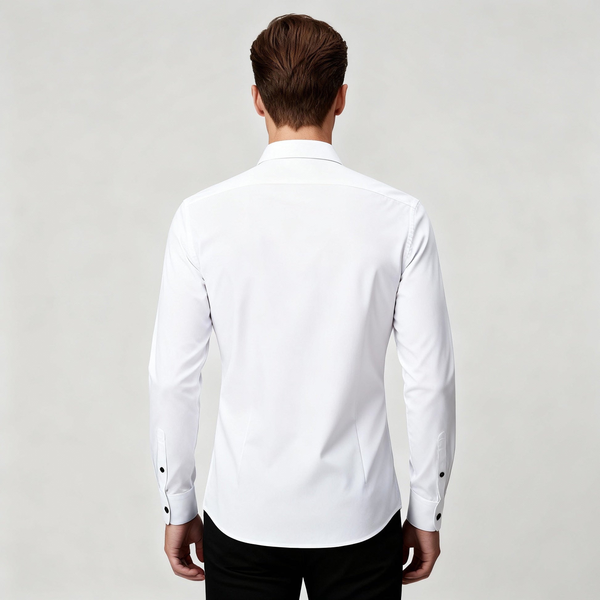 Image of Men's Long-Sleeve Button-Down Dress Shirt