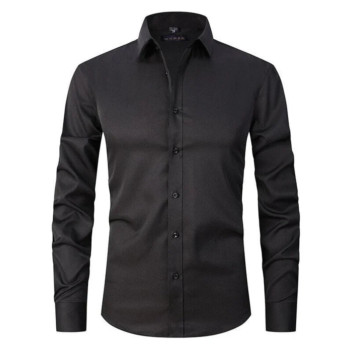 Image of Men's Long-Sleeve Button-Down Dress Shirt