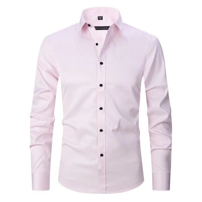 Image of Men's Long-Sleeve Button-Down Dress Shirt