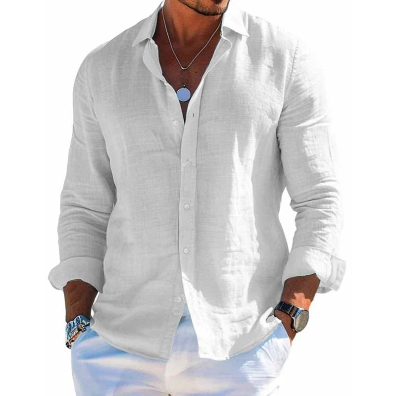 Image of Men's Long Sleeve Button-Down Shirt
