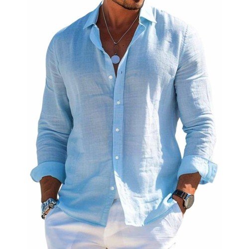 Image of Men's Long Sleeve Button-Down Shirt