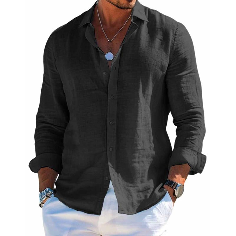 Image of Men's Long Sleeve Button-Down Shirt
