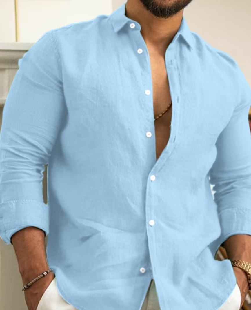 Image of Men's Long Sleeve Button-Down Shirt