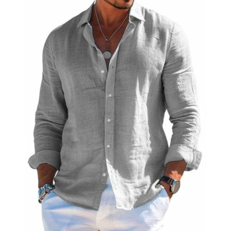 Image of Men's Long Sleeve Button-Down Shirt