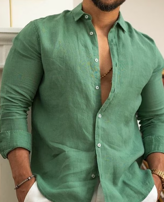 Image of Men's Long Sleeve Button-Down Shirt