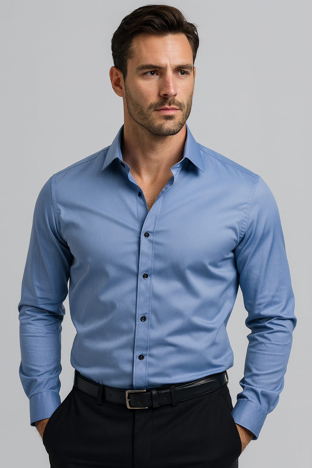 Image of Men's Long Sleeve Button-Down Shirt