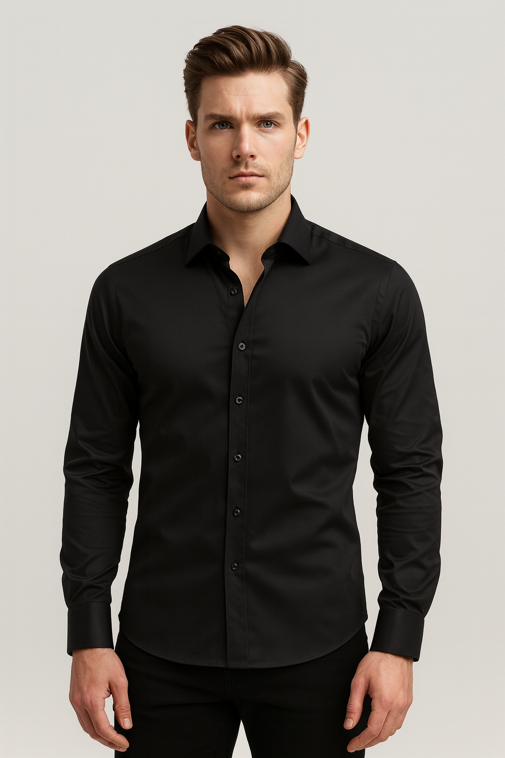 Image of Men's Long Sleeve Button-Down Shirt