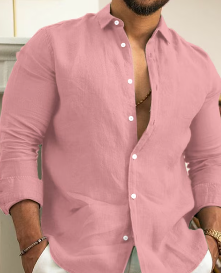 Image of Men's Long Sleeve Button-Down Shirt