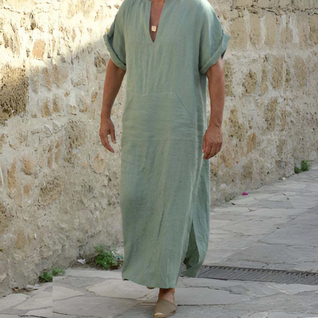 Image of Men's Maxi Short Sleeve Dress