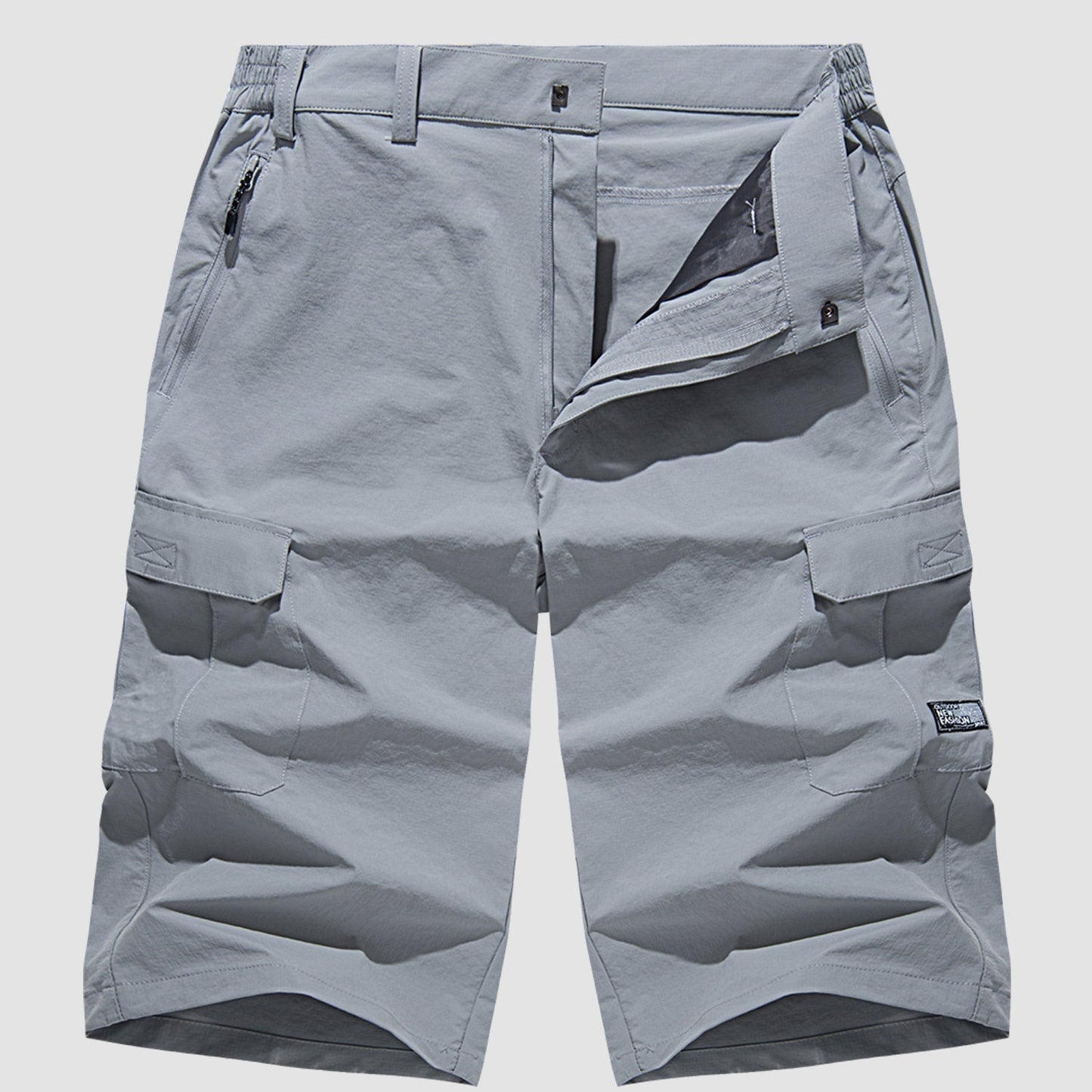 Image of Men's Multi-Pocket Cargo Capri Shorts