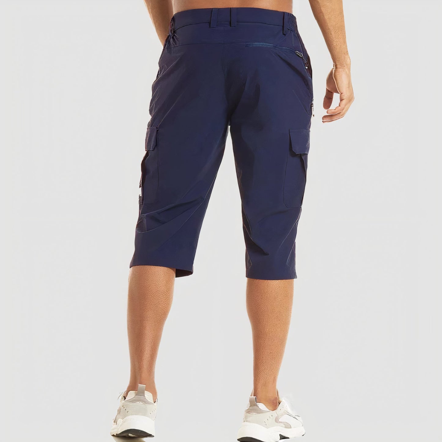 Image of Men's Multi-Pocket Cargo Capri Shorts