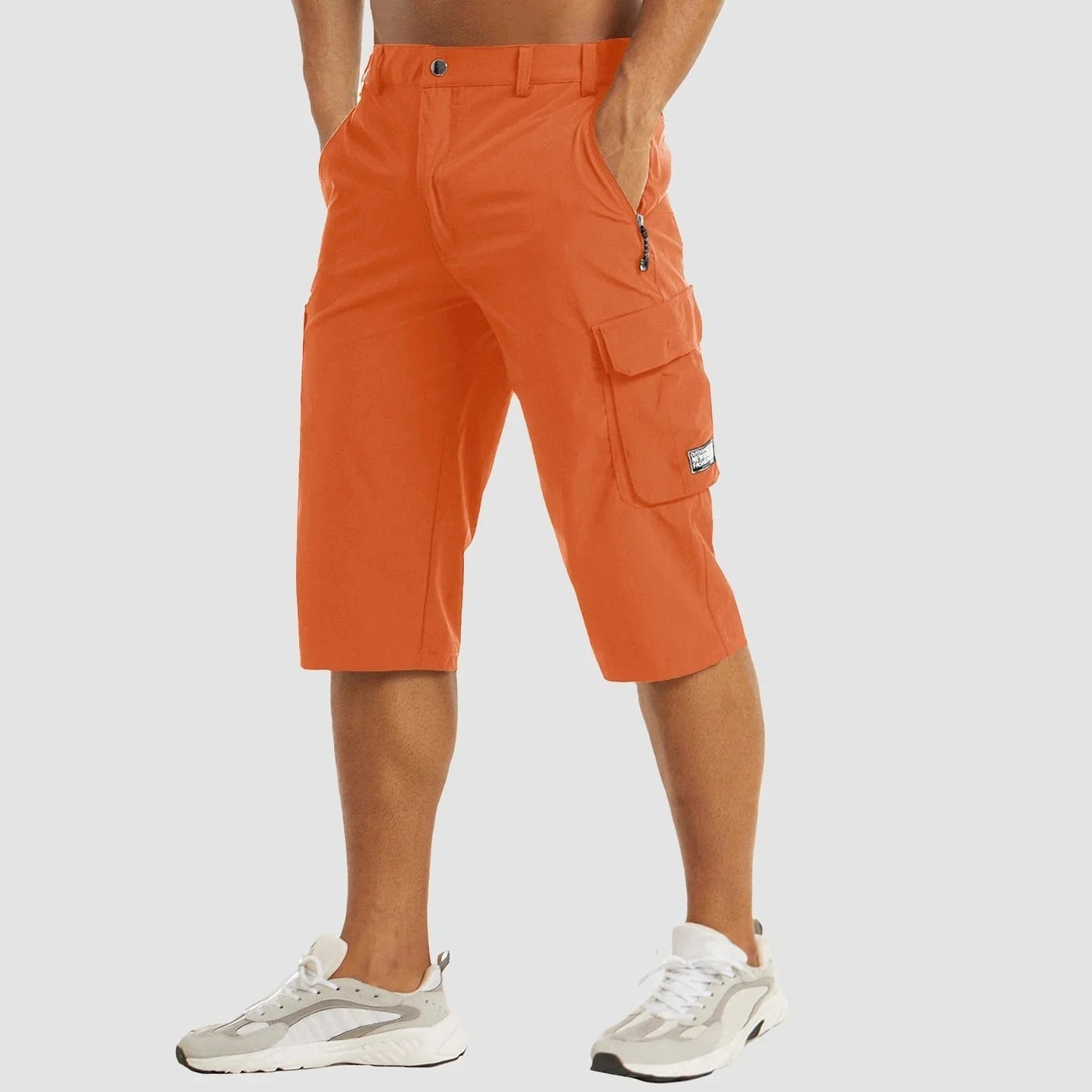 Image of Men's Multi-Pocket Cargo Capri Shorts