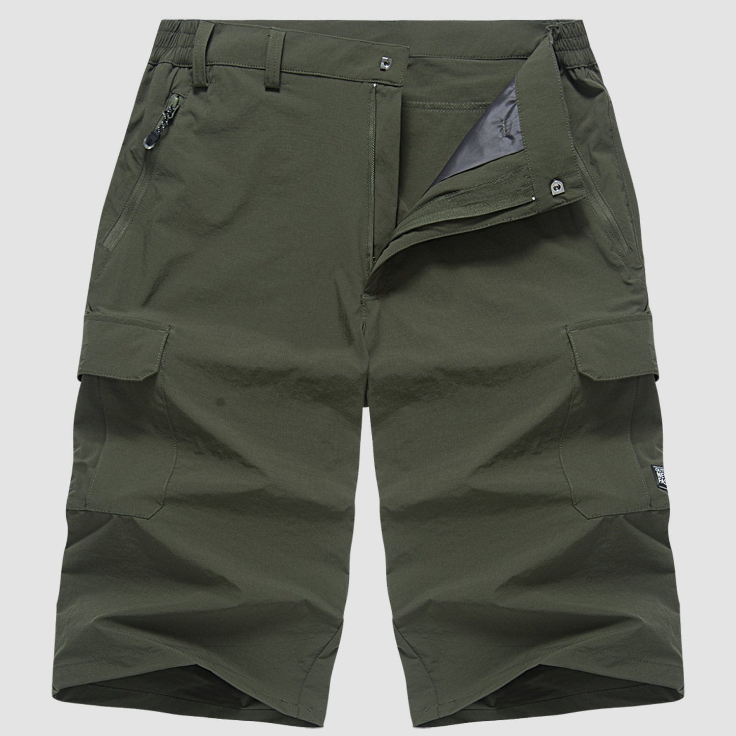 Image of Men's Multi-Pocket Cargo Capri Shorts
