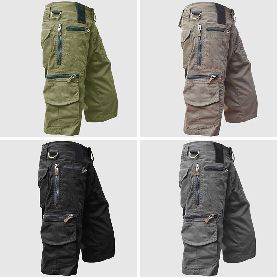 Image of Men's Multi-Pocket Knee Length Cargo Shorts