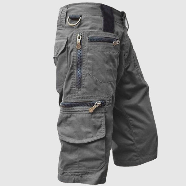 Image of Men's Multi-Pocket Knee Length Cargo Shorts