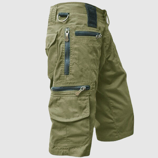 Image of Men's Multi-Pocket Knee Length Cargo Shorts