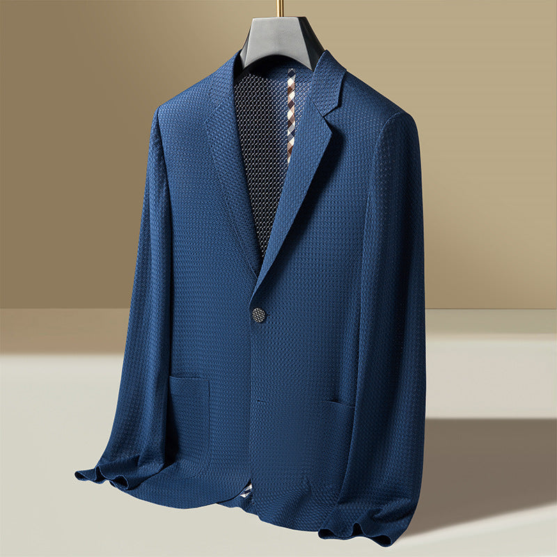 Image of Men's Notch Lapel Blazer Jacket