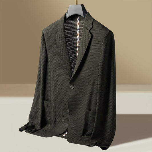 Image of Men's Notch Lapel Blazer Jacket