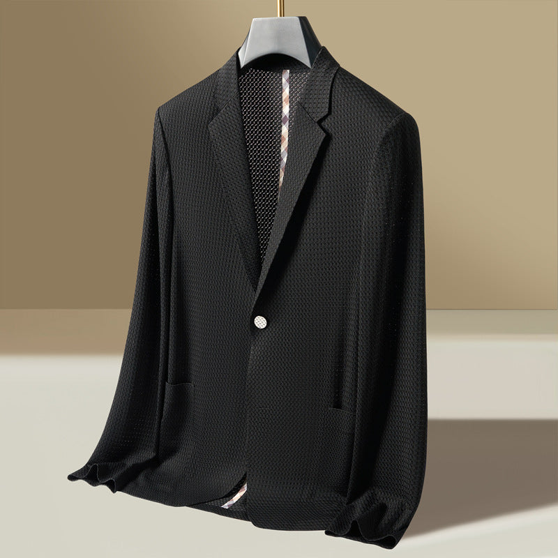 Image of Men's Notch Lapel Blazer Jacket