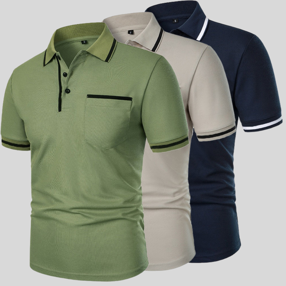 Image of Men's Pocket Short Sleeve Polo Shirt