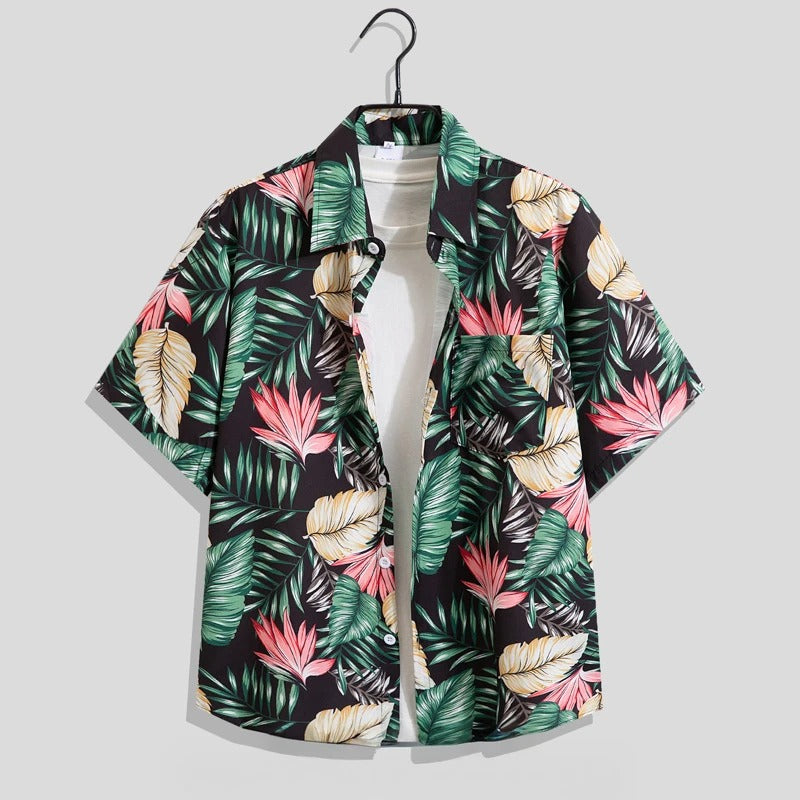 Image of Men's Printed Short Sleeve Shirt