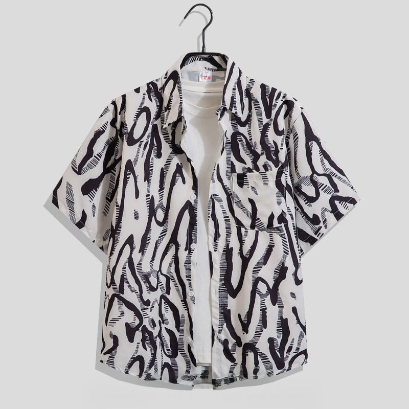Image of Men's Printed Short Sleeve Shirt