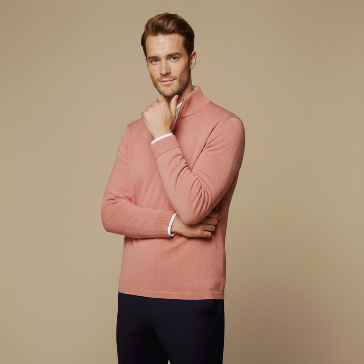 Image of Men's Quarter-Zip Pullover Sweater