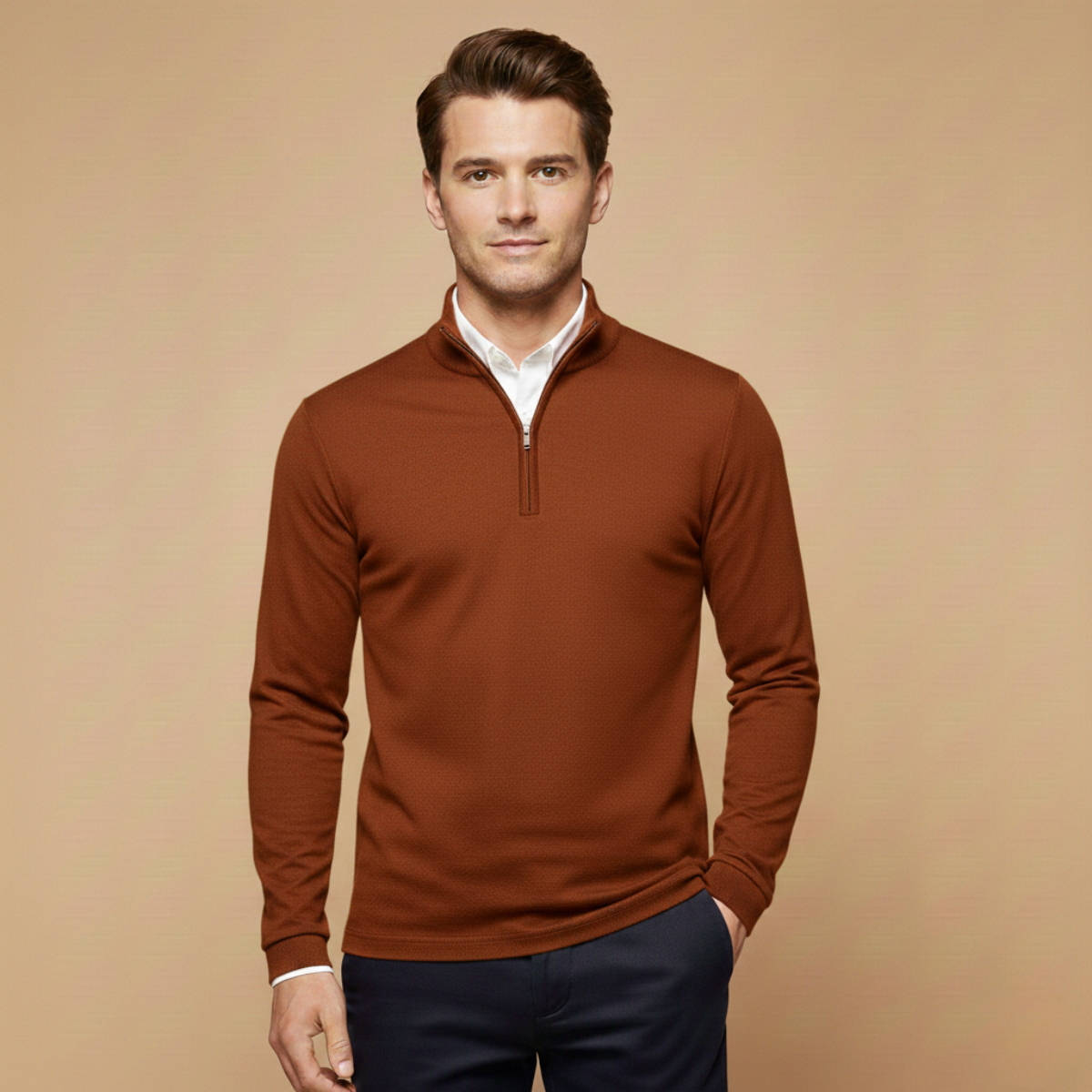 Image of Men's Quarter-Zip Pullover Sweater