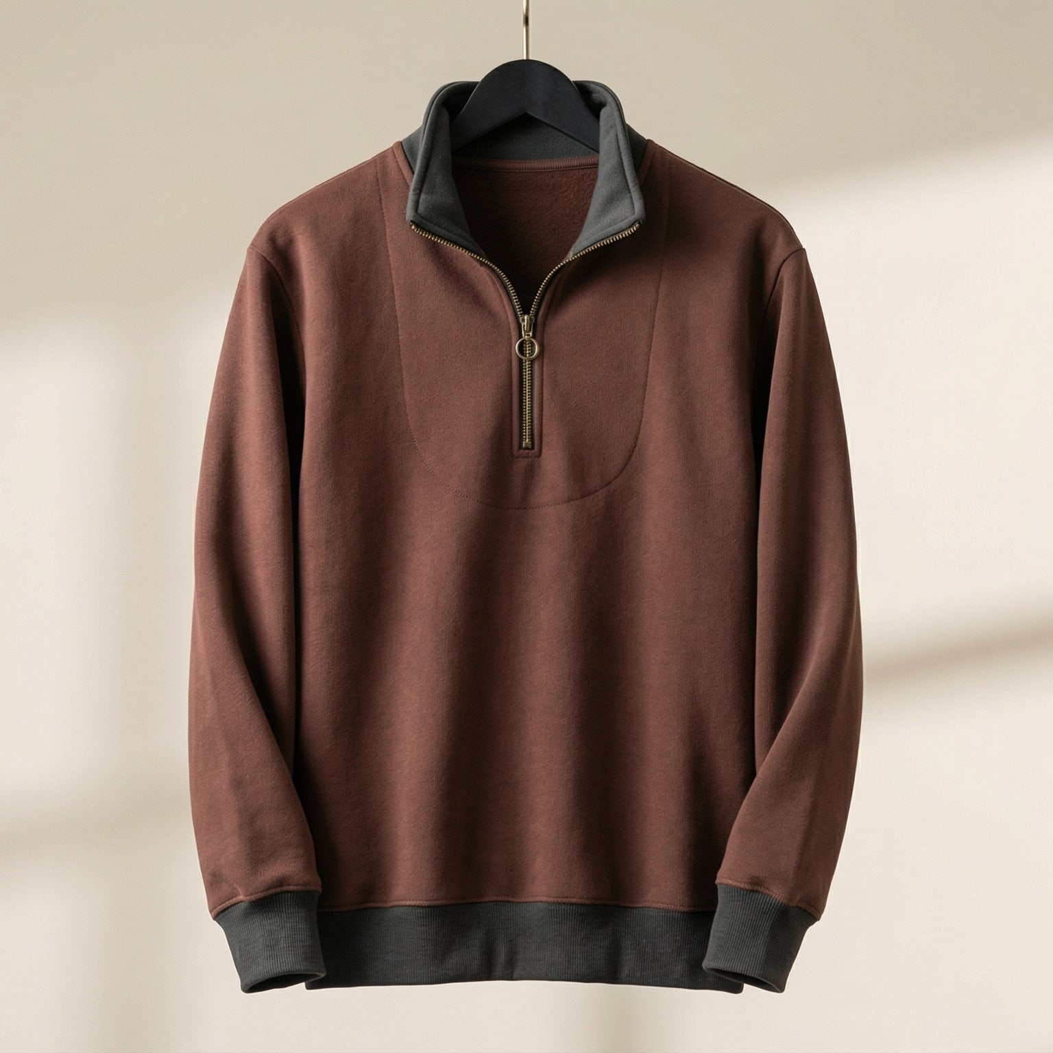 Image of Men's Quarter Zip Pullover Sweater