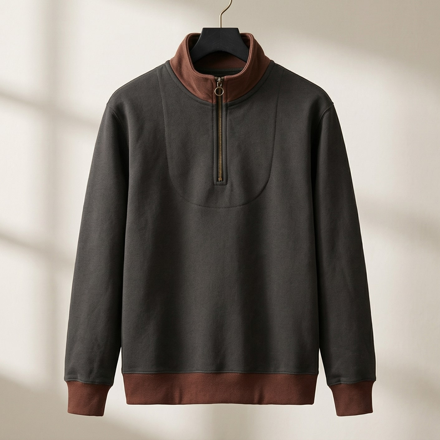 Image of Men's Quarter Zip Pullover Sweater
