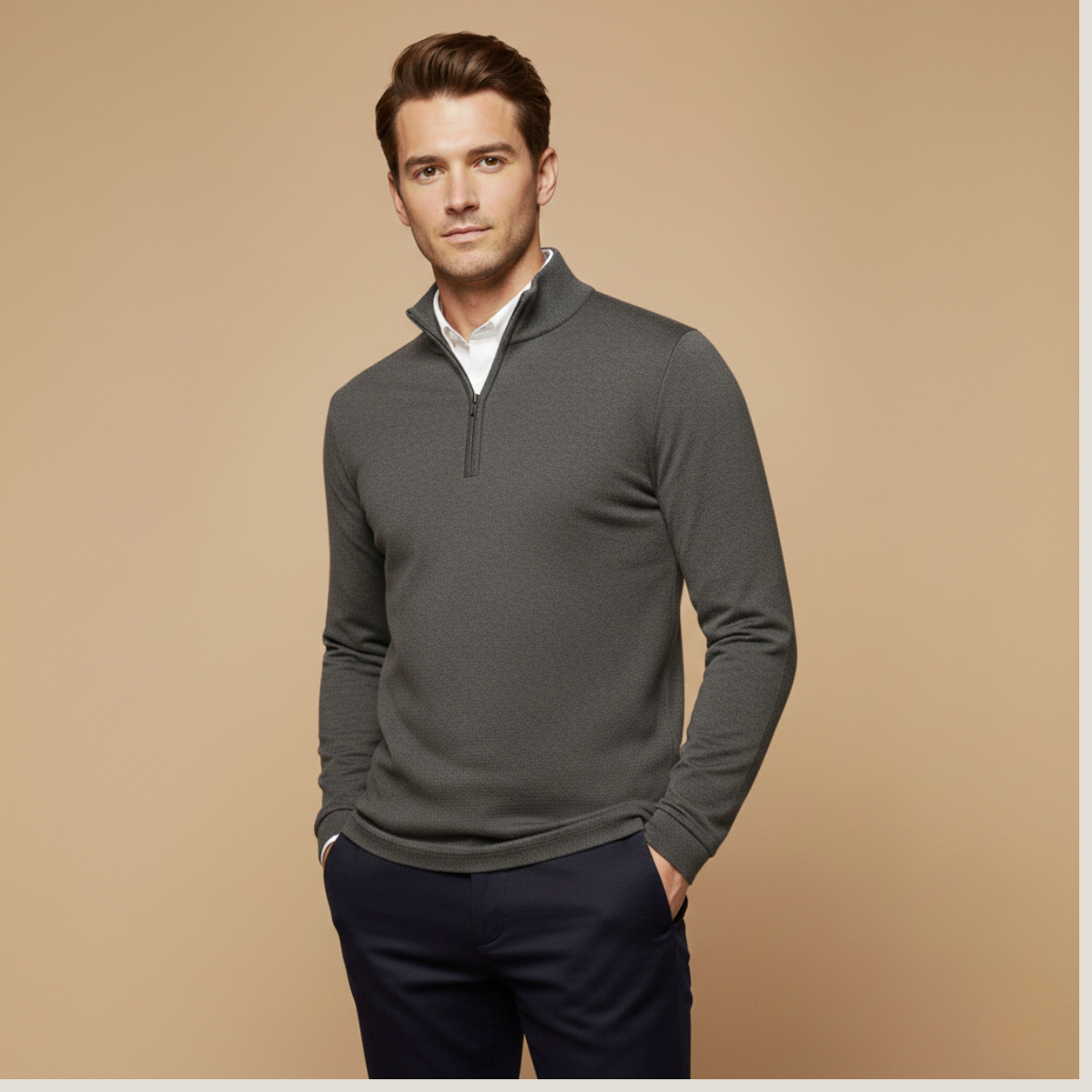 Image of Men's Quarter-Zip Pullover Sweater
